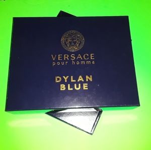 Versace GOLD BLUE Empty Gift Box gold Medusa Logo